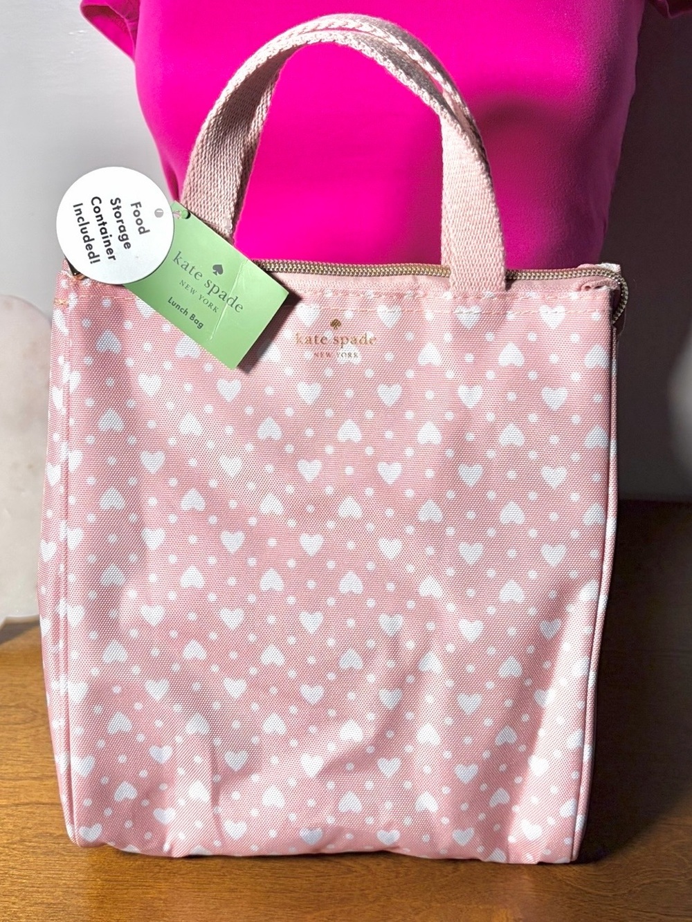 kate spade - Pink Heart Lunch Tote